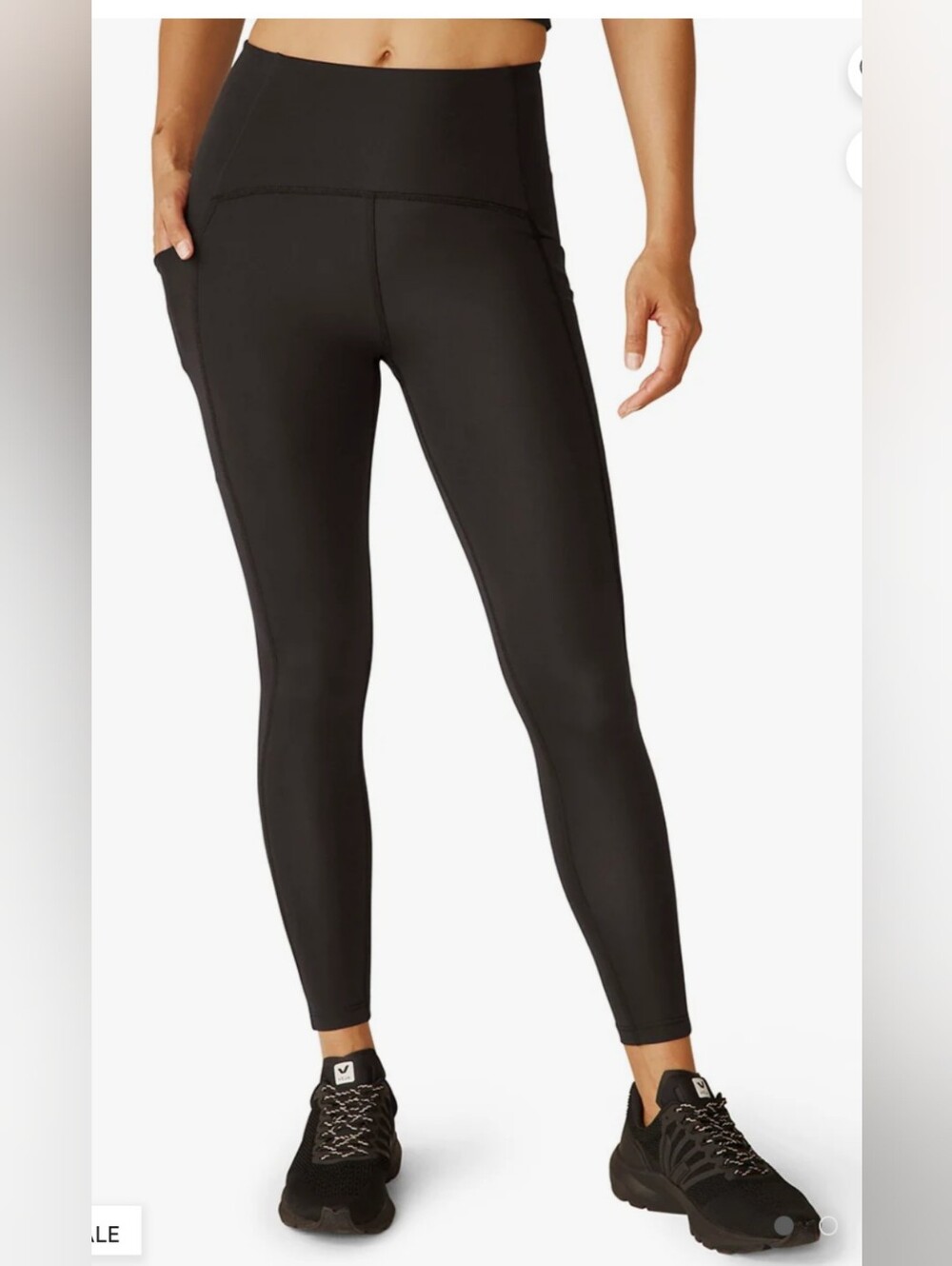 Beyond Yoga Leggings Womens  Black Lattice Ankle High Rise Size Medium